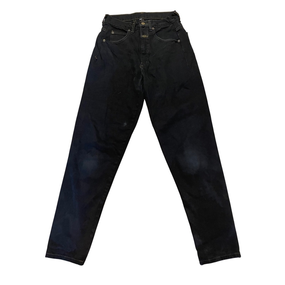 Vintage Marithé François Girbaud Jeans Black High Rise Tapered USA Made‎ 90s
